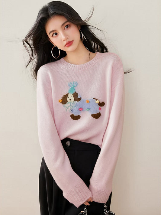 Soft and Lazy Korean-Style Knit Top for Women