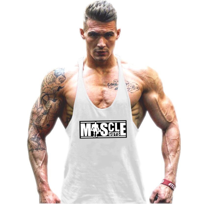 Bodybuilding Tank Top Mens shirts Brand Clothing Fitness Men Singlet Sleeveless Cotton Workout Stringer Shirts