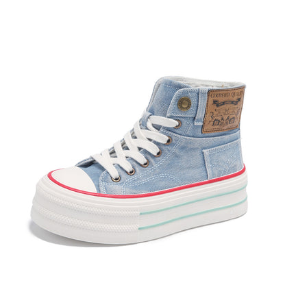 Summer youth cloth shoes high top shoes spring and autumn casual board shoes