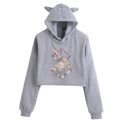 Berserk Creative Crop Top Women's Hoodie
