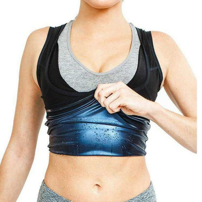 Men Women Sweat Body Shaper Vest Gym Fitness Advanced Sweatwear Suit For Slimming Weight Loss