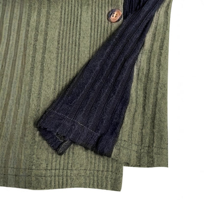 Fashionable Color-Block Button Slit Casual  for Women