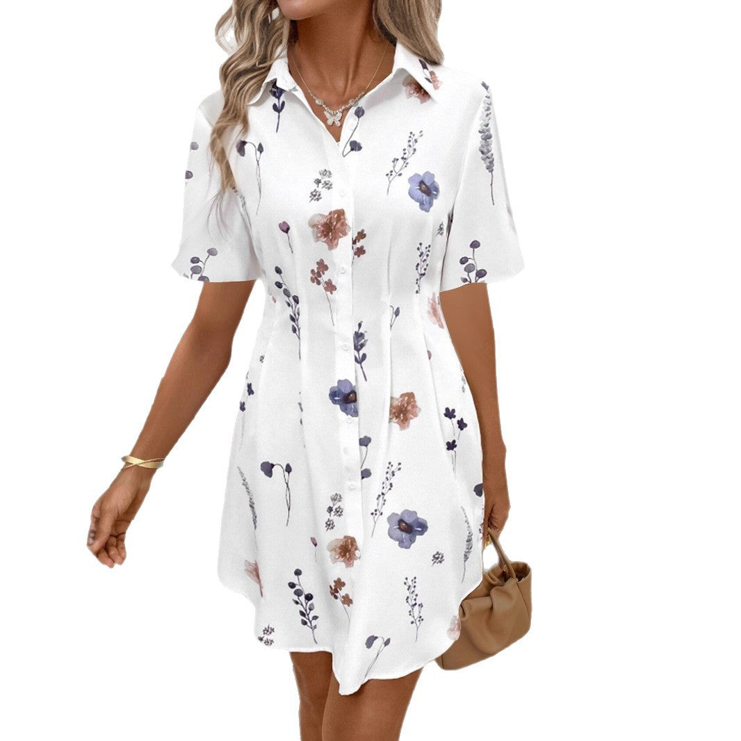 Printed Blouse Dress for Women