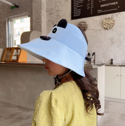 Little Bear Fisherman Hat Baby Summer Sunshade Hat Children Spring and Autumn Hat New Men and Women Basin Hat Cute Girl Hat