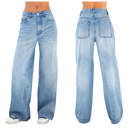 Loose denim pants for women