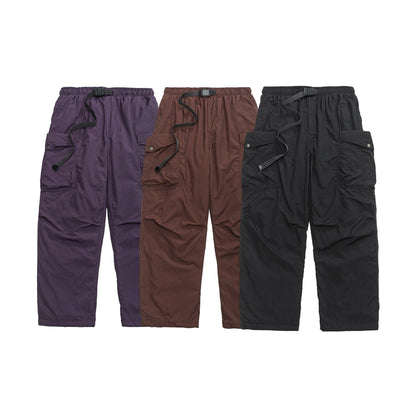 Outdoor Cargo Down Pants for Men Tactical White Duck Down Warmth Pants