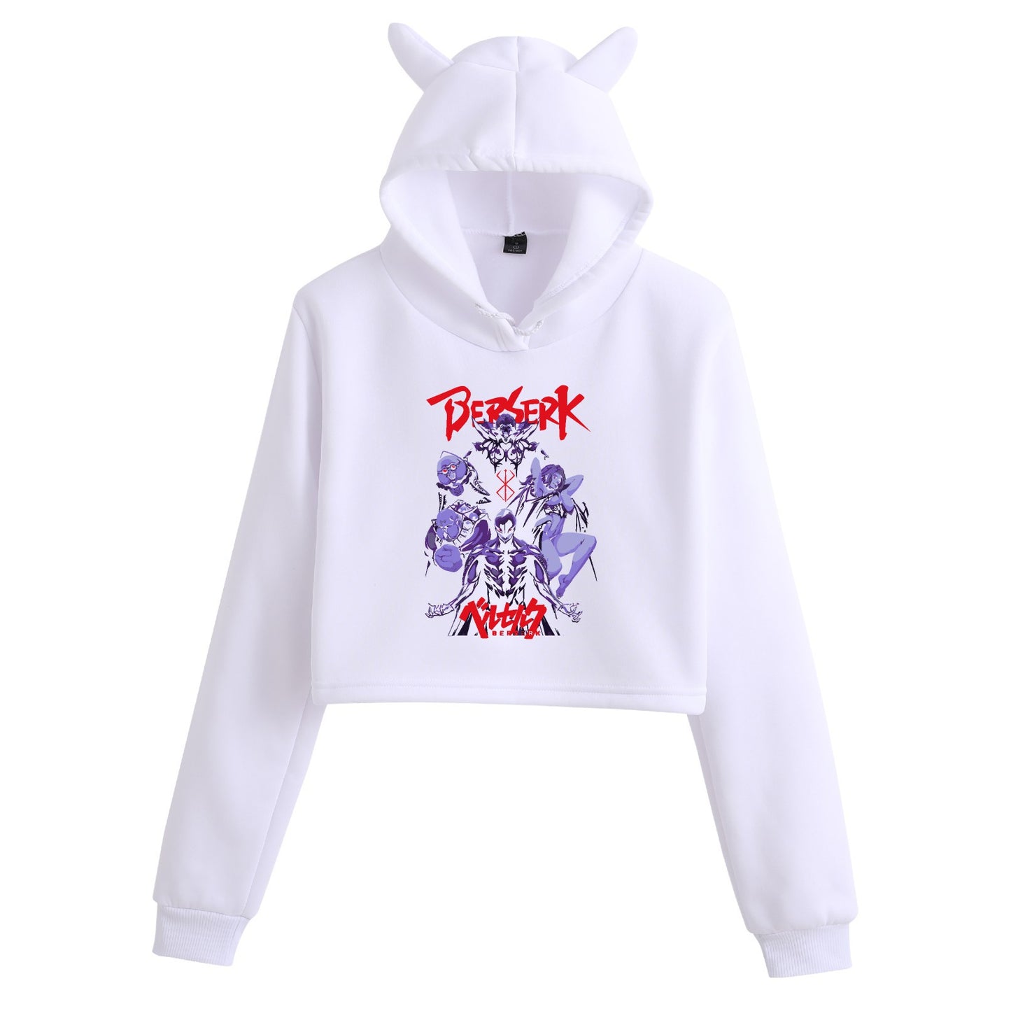 Berserk Creative Crop Top Women's Hoodie