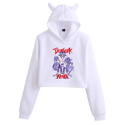 Berserk Creative Crop Top Women's Hoodie