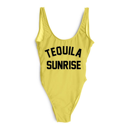 TEQUILA SUNRISE New Sexy Swimwear Women Female Bathing Suit Monokini Beach Backless Bikini Swim Wear