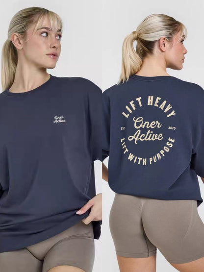 Summer ONER Active Loose Casual T-SHIRTS  WOMEN Light Yoga S