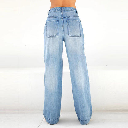 Loose denim pants for women