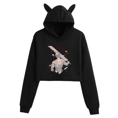 Berserk Creative Crop Top Women's Hoodie