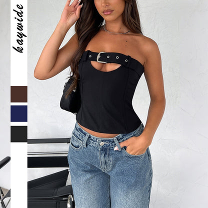 Summer Tube Top Women's Crop Top