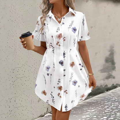 Printed Blouse Dress for Women