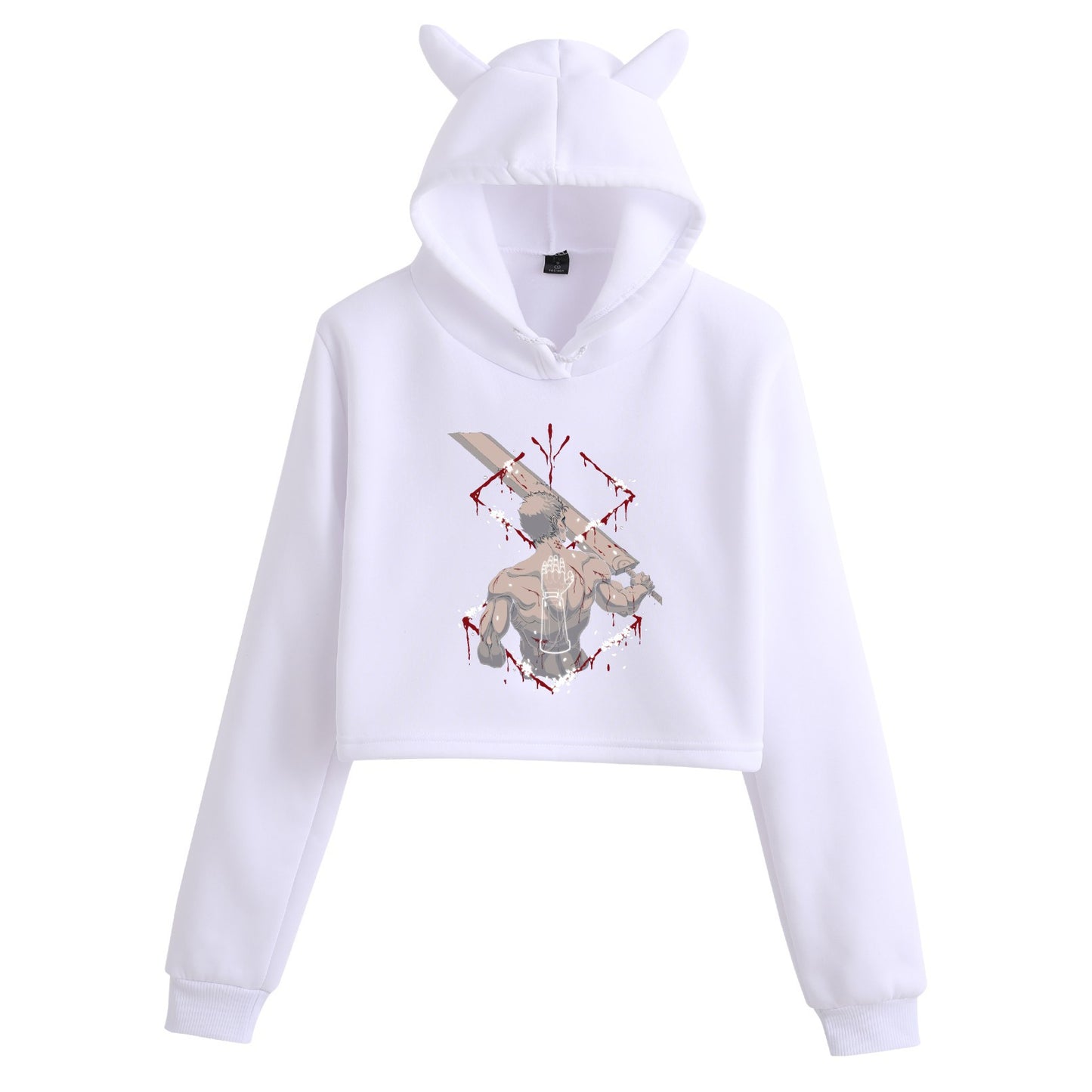 Berserk Creative Crop Top Women's Hoodie
