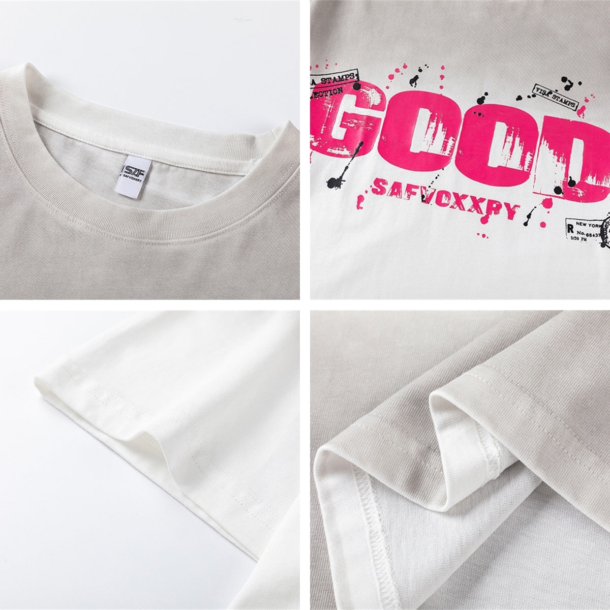 Summer Casual Round Neck Short Sleeve T-Shirt for Men and Women