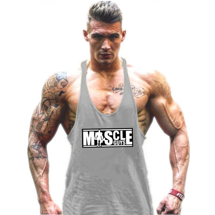 Bodybuilding Tank Top Mens shirts Brand Clothing Fitness Men Singlet Sleeveless Cotton Workout Stringer Shirts
