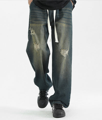 Men Loose Straight Leg Pants