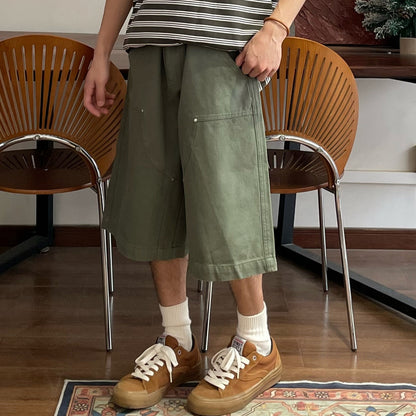 Willow nail decoration logging workwear shorts for men