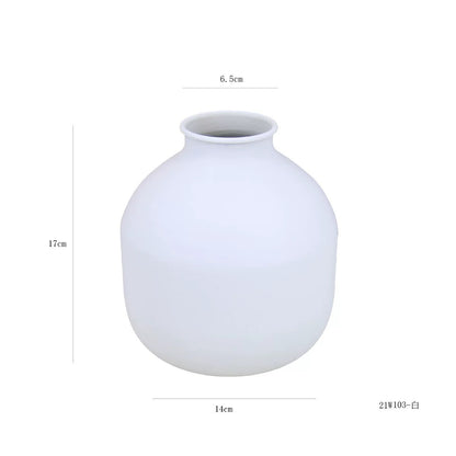 Matte Black Metal Vase: For Dried Flowers, Wedding Gifts, and Home Decor