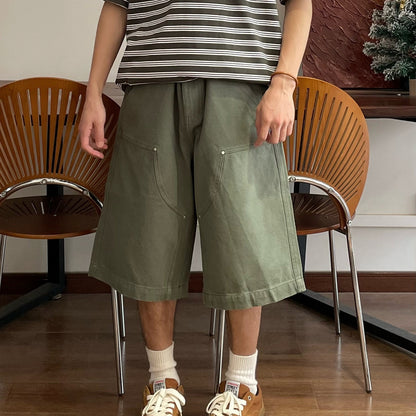 Willow nail decoration logging workwear shorts for men