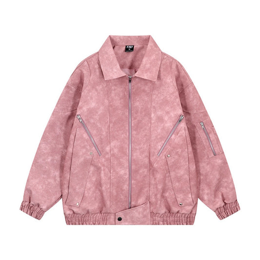 Suede collar jacket for women