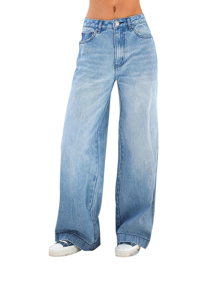 Loose denim pants for women