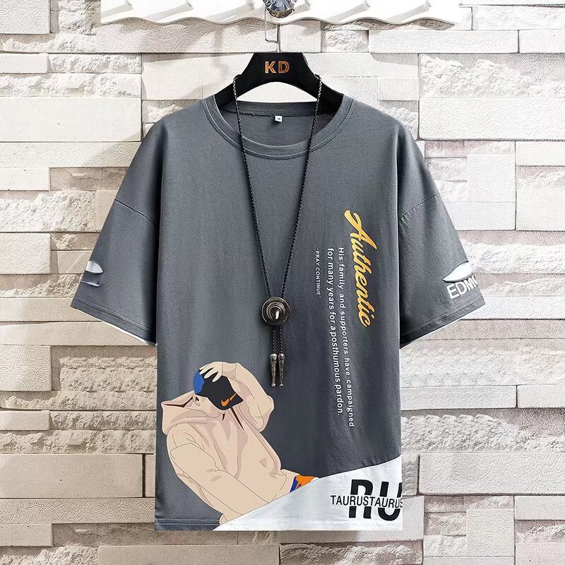 Summer thin short sleeved T-shirt for men