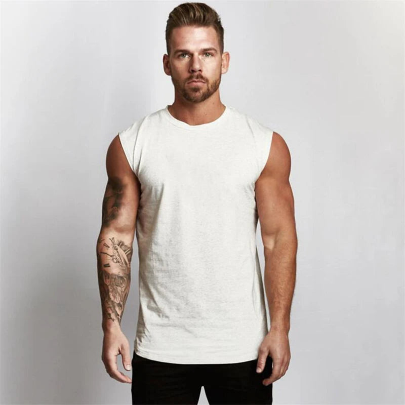 Muscleguy Brand Gyms Clothing Workout Sleeveless Shirt Tank Top